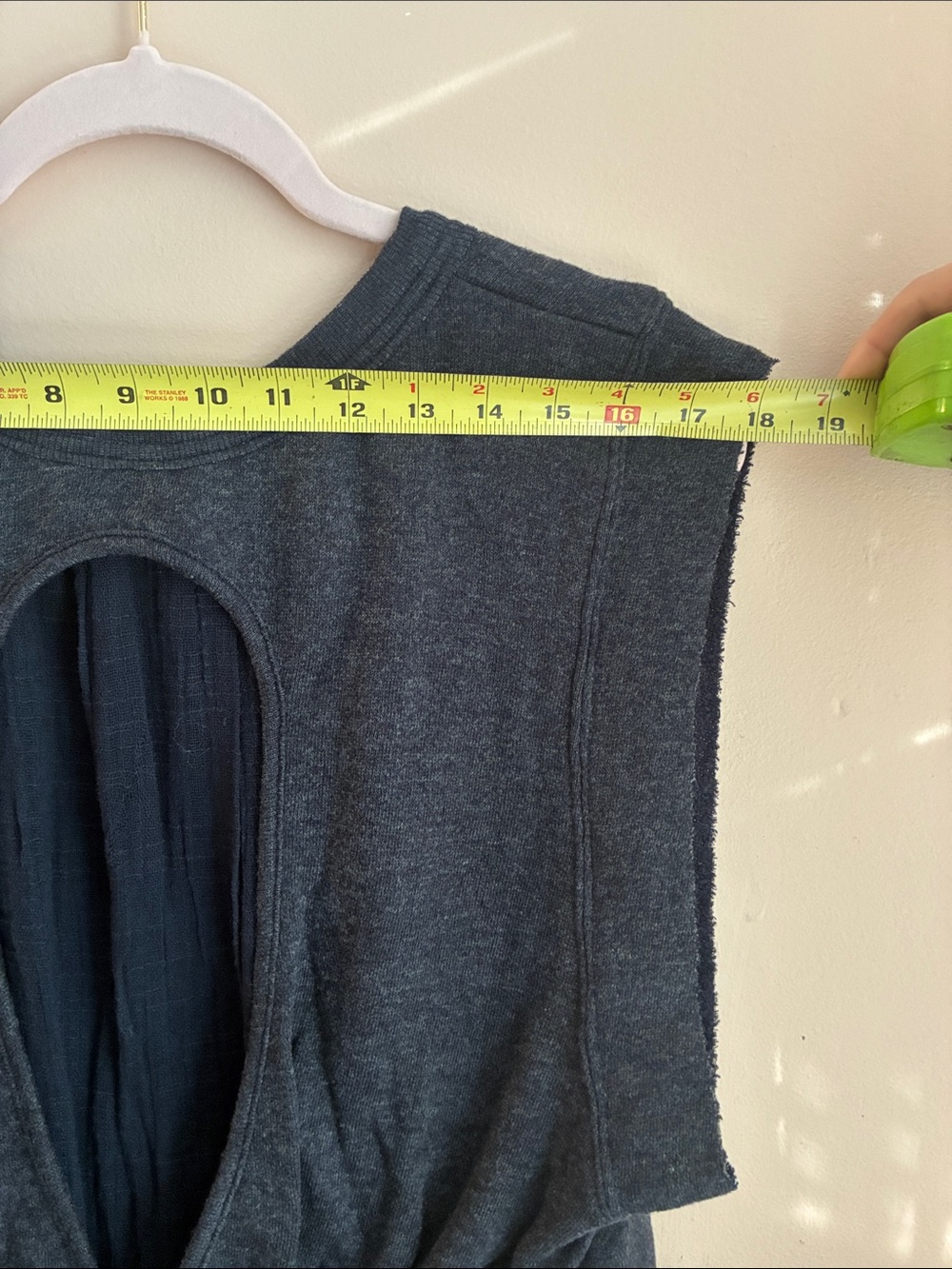 Free People Sleeveless Layered Women's Top - Charcoal Gray - Picture 8 of 10